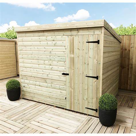 8ft x 6ft shiplap pent shed