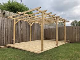 6 Post Pergola with Decking (6mx2.4m)